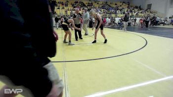 106 lbs Quarterfinal - Blake Enos, Wagoner vs Trentyn Wright, Jay Junior High