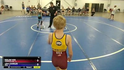 71 lbs Quarterfinals (8 Team) - Nolan Vos, Minnesota Red vs Levi Charles, Iowa