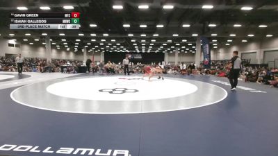 144 lbs 3rd Place Match - Gavin Green, M2 Training Center vs Isaiah Gallegos, Mile High Wrestling Club