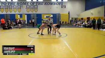 132 lbs Semifinals (8 Team) - Cooper Beck, Fleming Island vs Kyle Mulley, Merritt Island