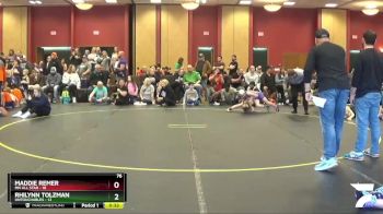 76 lbs Round 2 (6 Team) - Maddie Remer, MN ALL Star vs Rhilynn Tolzman, Untouchables