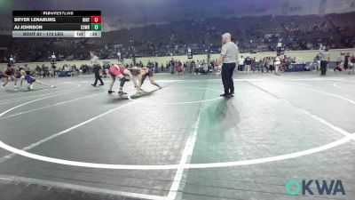 170 lbs 5th Place - Bryer Lenaburg, Hinton Takedown Club vs Aj Johnson, Cowboy Wrestling Club