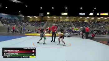 120 lbs Finals (8 Team) - Daysha Holmes, 3A Rainier vs Jaxon Olhausen, 3A Willamina/Falls City