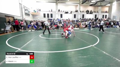 157 lbs Round Of 32 - Caden Von Lauffer, New Bedford vs James Walsh, Quincy/North Quincy