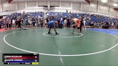 215 lbs Quarterfinal - Logan McClellan, OH vs Brandon Johnson, IN