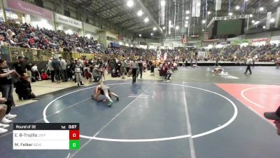 62 lbs Round Of 32 - Eusiah Bueno-Trujillo, Jefferson Wrestling Club vs Macoy Felker, Severance WC