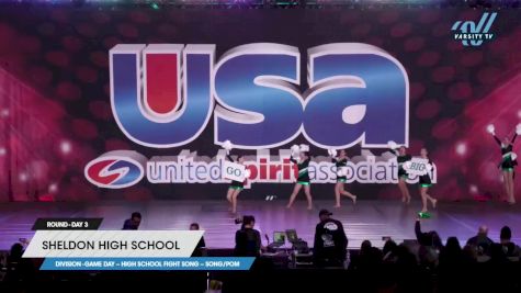 Sheldon High School - Game Day -- High School Fight Song -- Song/Pom [2023 Game Day -- High School Fight Song -- Song/Pom Day 3] 2023 USA Spirit & Junior Nationals/Collegiate Championships