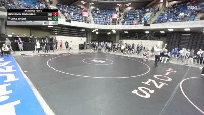 120 lbs Cons. Round 2 - Luke Baum, Maine South vs Benjamin Rashman, Edwardsville