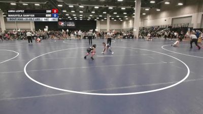 51-55.7 lbs Semis - Makayela Sawyer, Mat Demon Wrestling Club vs Amia Lopez, Savage House Wrestling Club