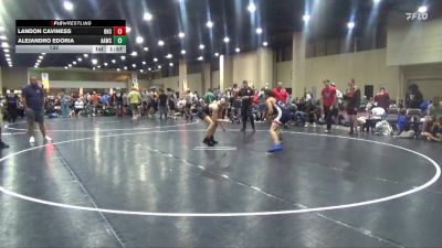 132 lbs Round 4 (6 Team) - Landon Caviness, Black Hive #3 vs Alejandro Edoria, All American WC