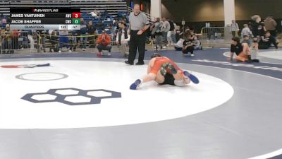 135 lbs Quarters - James VanTuinen, Ares Wrestling Club vs Jacob Shaffer, Carroll Wrestling Club