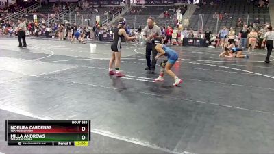 100 lbs Cons. Round 1 - Milla Andrews, Team Arkansas vs Noeliea Cardenas, Team Colorado