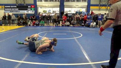 172 lbs Semifinal - Hanns Gilfoil, Bishop McDevitt vs Karson Snyder, Connellsville