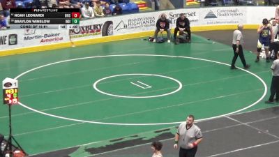 212 lbs Consi Of 16 #1 - Noah Leonardi, Bristol vs Braylon Winslow, Indiana