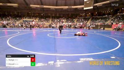 64 lbs Quarterfinal - Logan Dodge, Ares Wrestling Club vs Ty'Jon Stovall, Ready RP Nationals