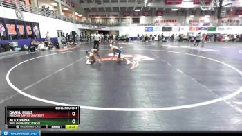 133 lbs Cons. Round 4 - Daryl Mills, Missouri Baptist University vs Alex Pena, Wayland Baptist (Texas)