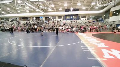 65 lbs Semis & Wb (16 Team) - Scarlett Barela, Utah Black vs Davina Chavez, Gold Rush