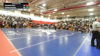 144 lbs Round Of 16 - Brandon Gray, Newport vs Herbie Madden, Bow