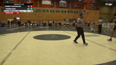 165 lbs 3rd Place Match - Turner Yanagisawa, Rio Hondo College vs Robbie Rael, Lemoore College