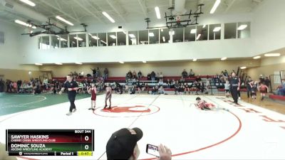 78 lbs Cons. Round 1 - Dominic Souza, Ascend Wrestling Academy vs Sawyer Haskins, Cherry Creek Wrestling Club