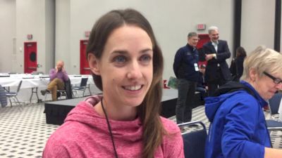 Molly Huddle ahead of American record attempt
