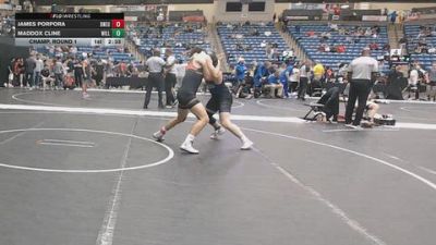 174 lbs Champ. Round 1 - James Porpora, Doane University vs Maddox Cline, Williams Baptist