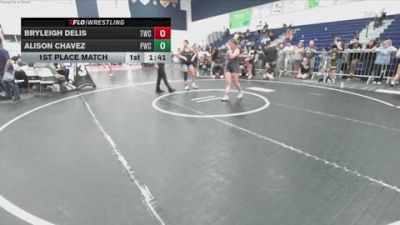 145 lbs 1st Place Match - Bryleigh Delis, Threshold Wrestling Club vs Alison Chavez, Pounders Wrestling Club