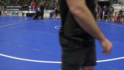 135 lbs Quarters - Addyson Bowers, Moen Wrestling Academy vs Lily Bitterman, Cedar Rapids Kennedy