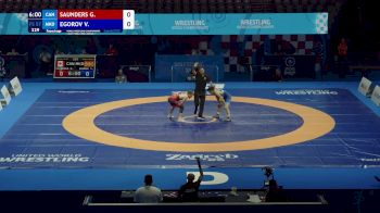 57 kg Repechage #2 - Garette Austin Saunders, Canada vs Vladimir Egorov, North Macedonia