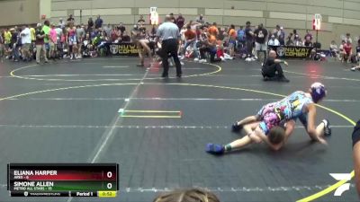 75 lbs Round 1 (10 Team) - Simone Allen, Metro All Stars vs Eliana Harper, Ares