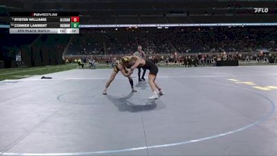 D3-175 lbs 5th Place Match - Rysten Williams, Allegan vs Conner Lambert, Ogemaw Heights HS
