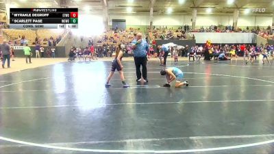 82 lbs Cons. Semi - Myrakle DeGroff, Eagle Talon Wrestling Club vs Scarlett Page, Williamson Co Wrestling Club