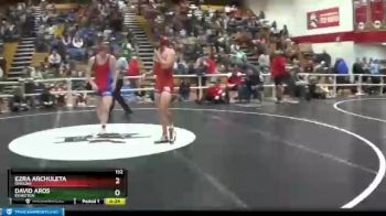 152 lbs Cons. Round 2 - Ezra Archuleta, Rawlins vs David Aros, Evanston