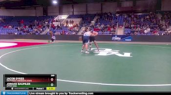 285 lbs Champ. Round 1 - Jacob Dykes, Southwest Minnesota State vs Jordan Baumler, Upper Iowa