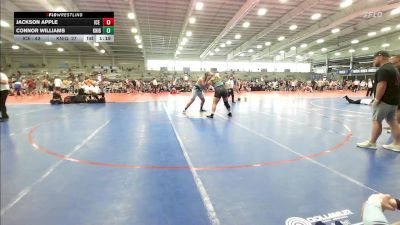 285 lbs Rr Rnd 1 - Jackson Apple, ICE Wrestling Blue vs Connor Williams, Knights Wrestling Club-Black