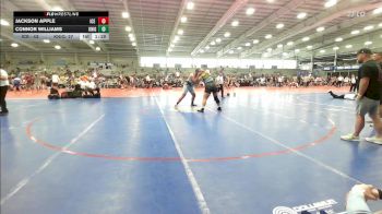 285 lbs Rr Rnd 1 - Jackson Apple, ICE Wrestling Blue vs Connor Williams, Knights Wrestling Club-Black