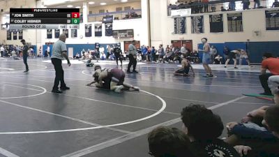 160 lbs Round Of 32 - Jon Smith, Oxford Area vs Colby Hibner, Belle Vernon