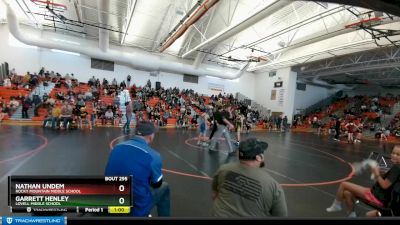 105 lbs Cons. Semi - Nathan Undem, Rocky Mountain Middle School vs Garrett Henley, Lovell Middle School