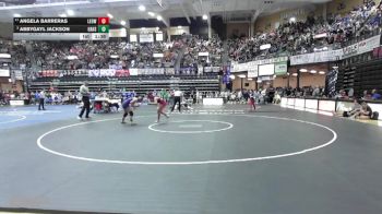 135 lbs Quarterfinal - Abbygayl Jackson, Oakley HS vs Angela Barreras, Leoti Wichita County HS