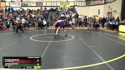 150 lbs Cons. Round 3 - Jahan Isaacs, Cle. Heights vs Tyler Rowles, No. Royalton