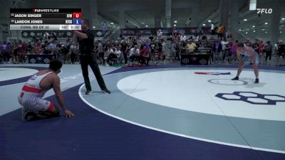 86 kg Cons. Rd Of 32 - Jason Singer, Steller Trained Wrestling vs Landon Jones, Regional Training Center South