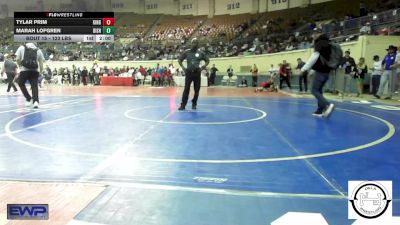 123 lbs Round Of 32 - Tylar Prim, Kingfisher YellowJackets vs Marah Lofgren, Bishop McGuinness