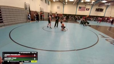 116-119 lbs Round 3 - Jasish Maharjan, Erie vs Hayden Cole, Cheyenne East