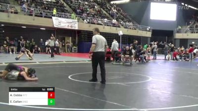 84 lbs Consi Of 4 - Amelia Cobbs, Pittsburgh, PA vs Emerie Callan, Greene, NY