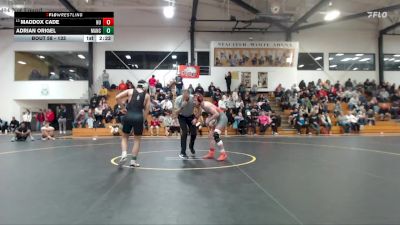 133 lbs Champ. Round 1 - Maddox Cade, Heidelberg vs Adrian Origel, Manchester