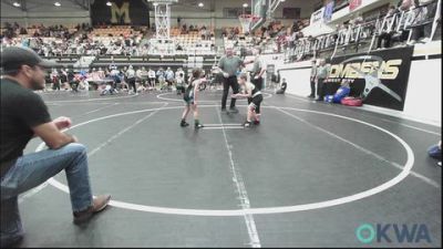 60 lbs Consi Of 8 #2 - Henry Sauerwald, Team Nomad vs Kynley Johnson, Division Bell Wrestling