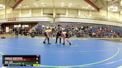 175 lbs Round 3 (6 Team) - Rex Cox, Delta Wrestling Club Inc. vs Jordan Keefover, Chesterton Wrestling Club