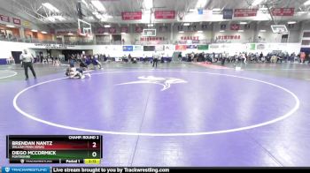 125 lbs Champ. Round 2 - Diego Mccormick, Fontbonne vs Brendan Nantz, William Penn (Iowa)