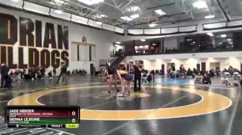 170 lbs Quarterfinal - Jade Herzer, University Of Wisconsin - Stevens Point vs Sienna Lejeune, Adrian College