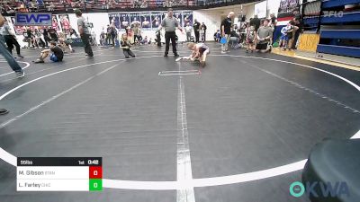 55 lbs Quarterfinal - Myles Wolf Gibson, Standfast OKC vs Loxus Farley, Chickasha Youth Wrestling